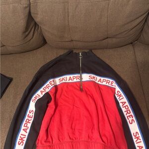 Red and Black Ski Après Jacket